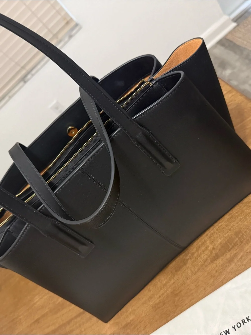 Freja New York Paloma Tote Black Work Laptop Bag + Dust Bag